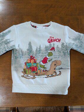 The Grinch Unisex Crew Neck 3T Christmas Holiday Sweatshirt